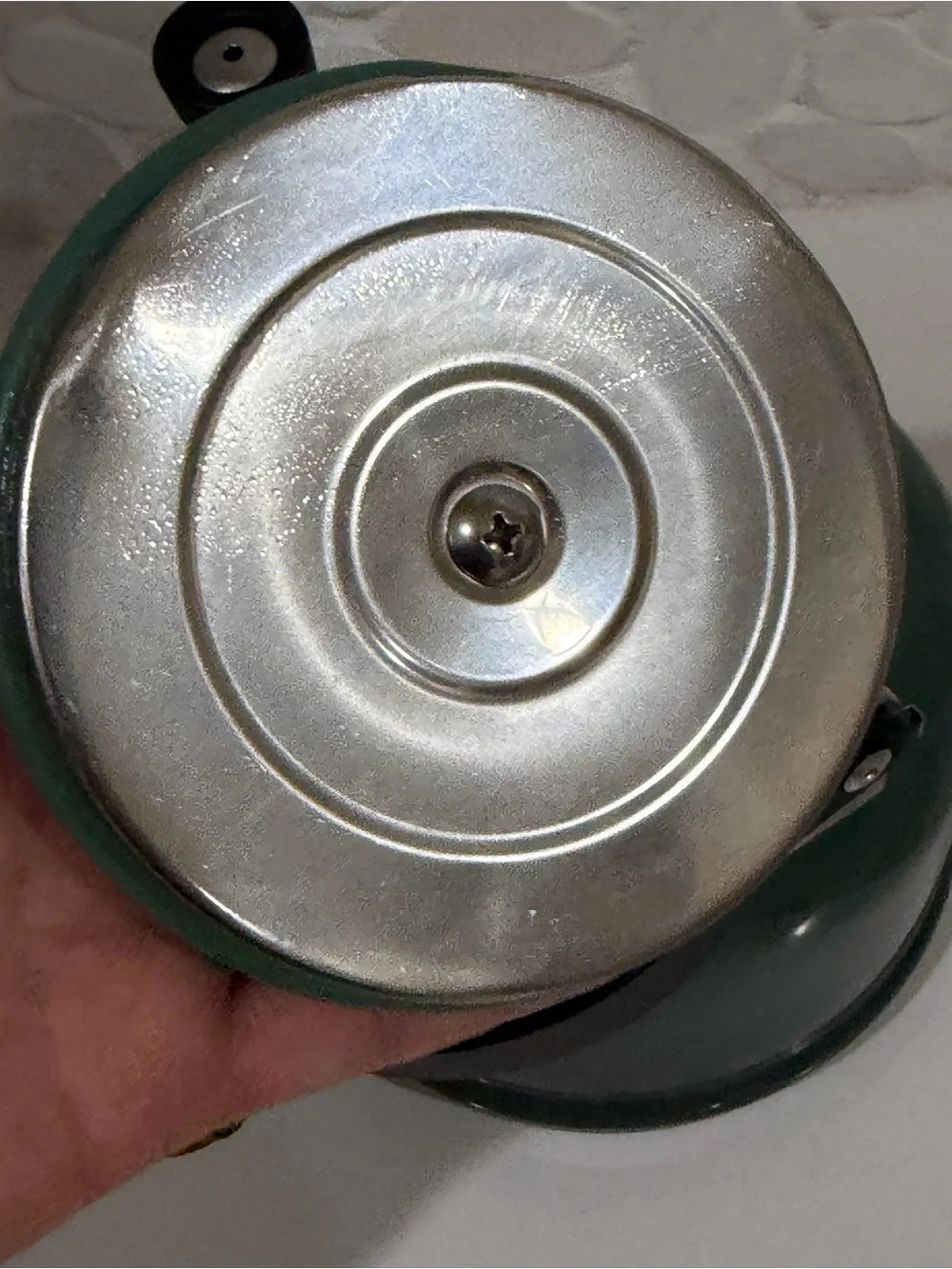 Le Creuset Green Enamel Stovetop Whistling Tea Demi Kettle